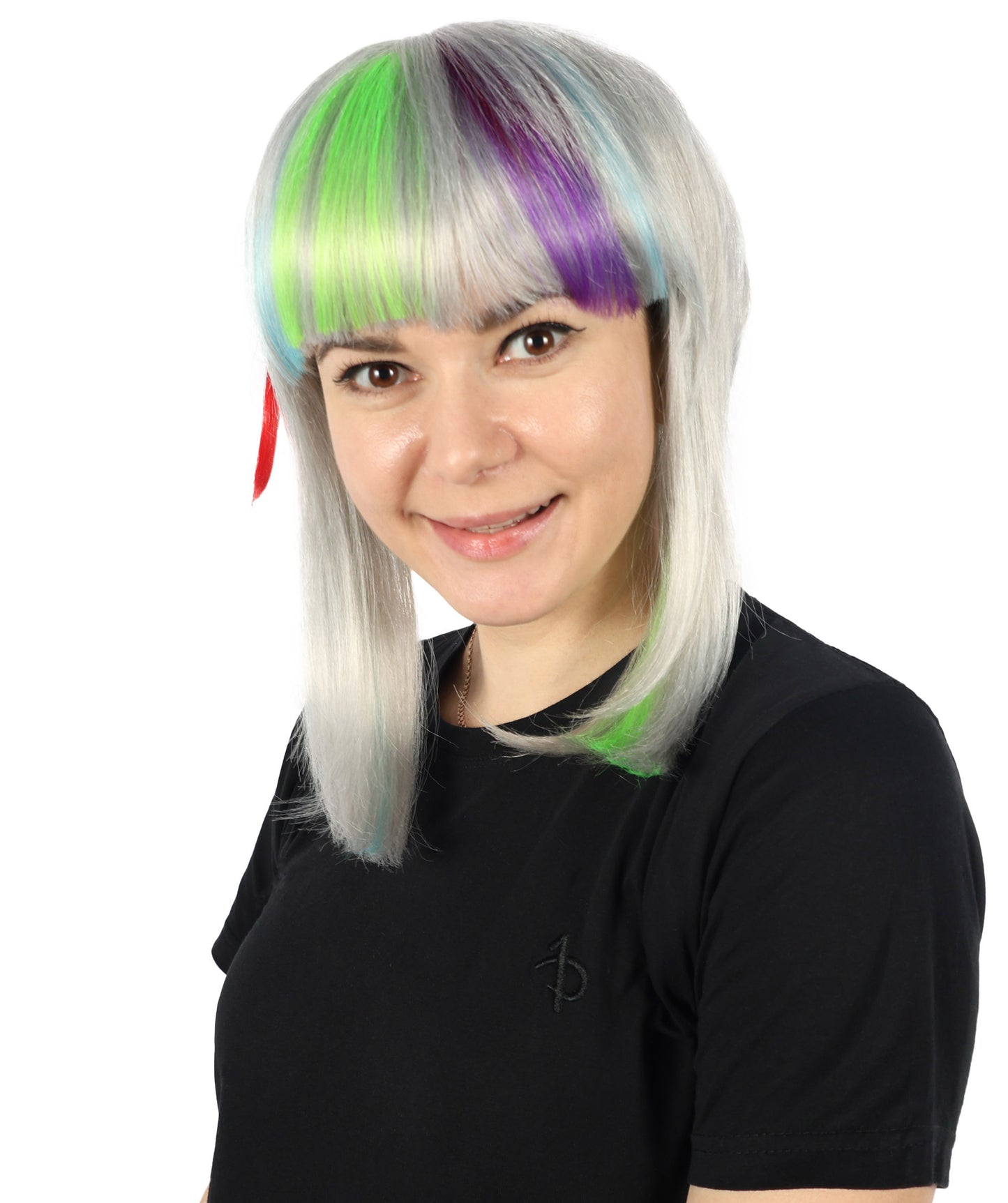 Wigs2you H-6880 大人女性 WACCA リリー ミディアム アニメ ウェーブ マルチウィッグ 前髪付き コスプレ ハロウィンコスチューム プレミアム通気性キャップレスキャップ 難燃性合成繊維ヘア