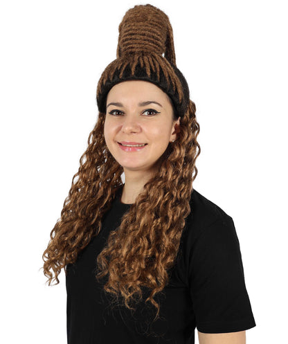 Wigs2you H-6881 大人女性用 クロエ・ベイリー 編み込みウィッグ - プレミアムダークブラウンウィッグ コスプレ、パフォーマンス、普段使いに 通気性に優れたキャップレスキャップ