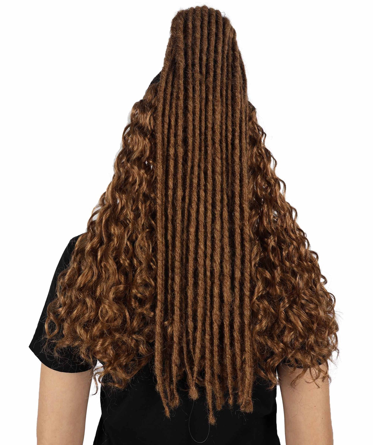 Wigs2you H-6881 大人女性用 クロエ・ベイリー 編み込みウィッグ - プレミアムダークブラウンウィッグ コスプレ、パフォーマンス、普段使いに 通気性に優れたキャップレスキャップ