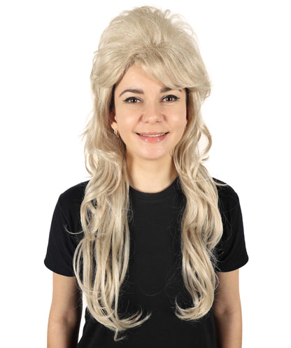 Wigs2you H-6883 大人女性用 60年代ビューティークイーンウィッグ | ハロウィンコスプレやパーティーに最適なレトロヴィンテージコスチュームウィッグ | クラシックなビーハイブスタイル | 快適な通気性キャップ | 1960年代をテーマにしたイベントに最適