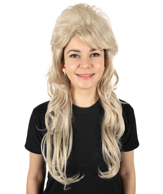 Wigs2you H-6883 大人女性用 60年代ビューティークイーンウィッグ | ハロウィンコスプレやパーティーに最適なレトロヴィンテージコスチュームウィッグ | クラシックなビーハイブスタイル | 快適な通気性キャップ | 1960年代をテーマにしたイベントに最適