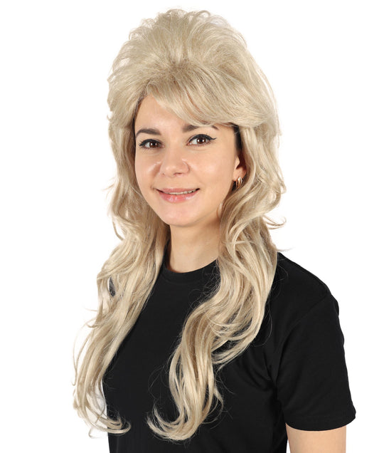 Wigs2you H-6883 大人女性用 60年代ビューティークイーンウィッグ | ハロウィンコスプレやパーティーに最適なレトロヴィンテージコスチュームウィッグ | クラシックなビーハイブスタイル | 快適な通気性キャップ | 1960年代をテーマにしたイベントに最適