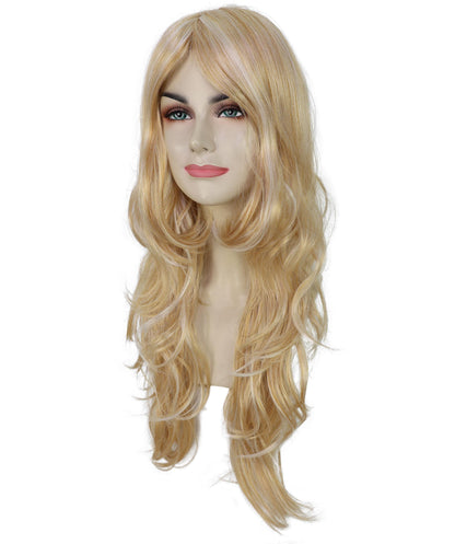 Wigs2you H-6891 大人女性用ウィッグ ウェーブ ホット ハニーブロンド - 70年代のディスコ、レトロコスチューム、ハロウィン、コスプレ、テーマイベントに最適。通気性と快適なキャップデザイン。