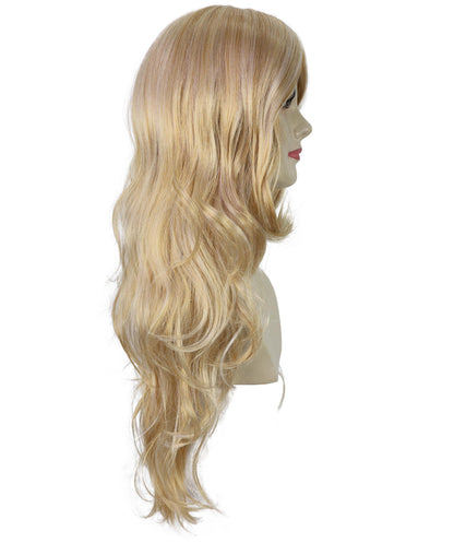 Wigs2you H-6891 大人女性用ウィッグ ウェーブ ホット ハニーブロンド - 70年代のディスコ、レトロコスチューム、ハロウィン、コスプレ、テーマイベントに最適。通気性と快適なキャップデザイン。