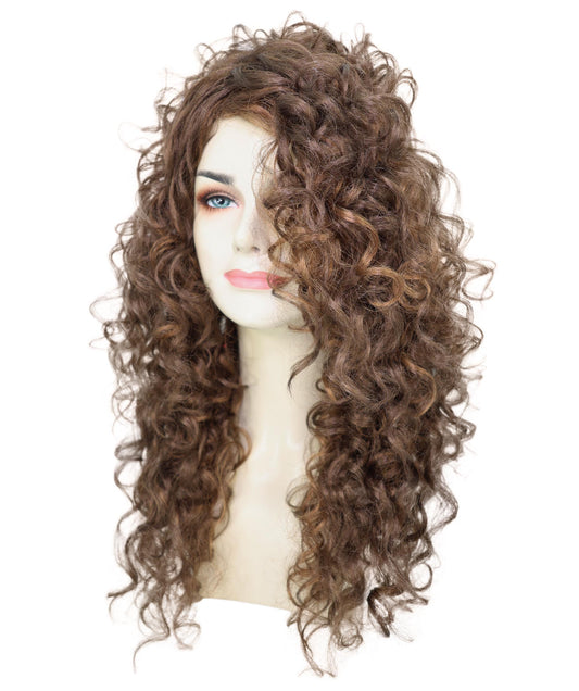 Wigs2you H-6894 大人女性用マライア 23インチ ロング ボリュームのあるロング マホガニーブラウン カーリーウィッグ | ハロウィン・コスプレウィッグ | 難燃性合成繊維