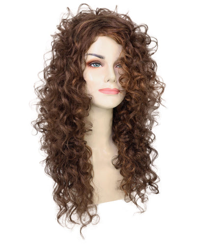 Wigs2you H-6894 大人女性用マライア 23インチ ロング ボリュームのあるロング マホガニーブラウン カーリーウィッグ | ハロウィン・コスプレウィッグ | 難燃性合成繊維