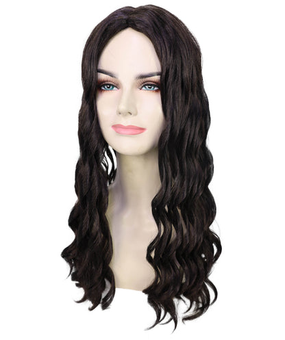 Wigs2you H-6895 大人女性用アラニス・セレブ風23インチロングダークブラウンウェーブウィッグ｜ハロウィン・コスプレウィッグ｜難燃性合成繊維