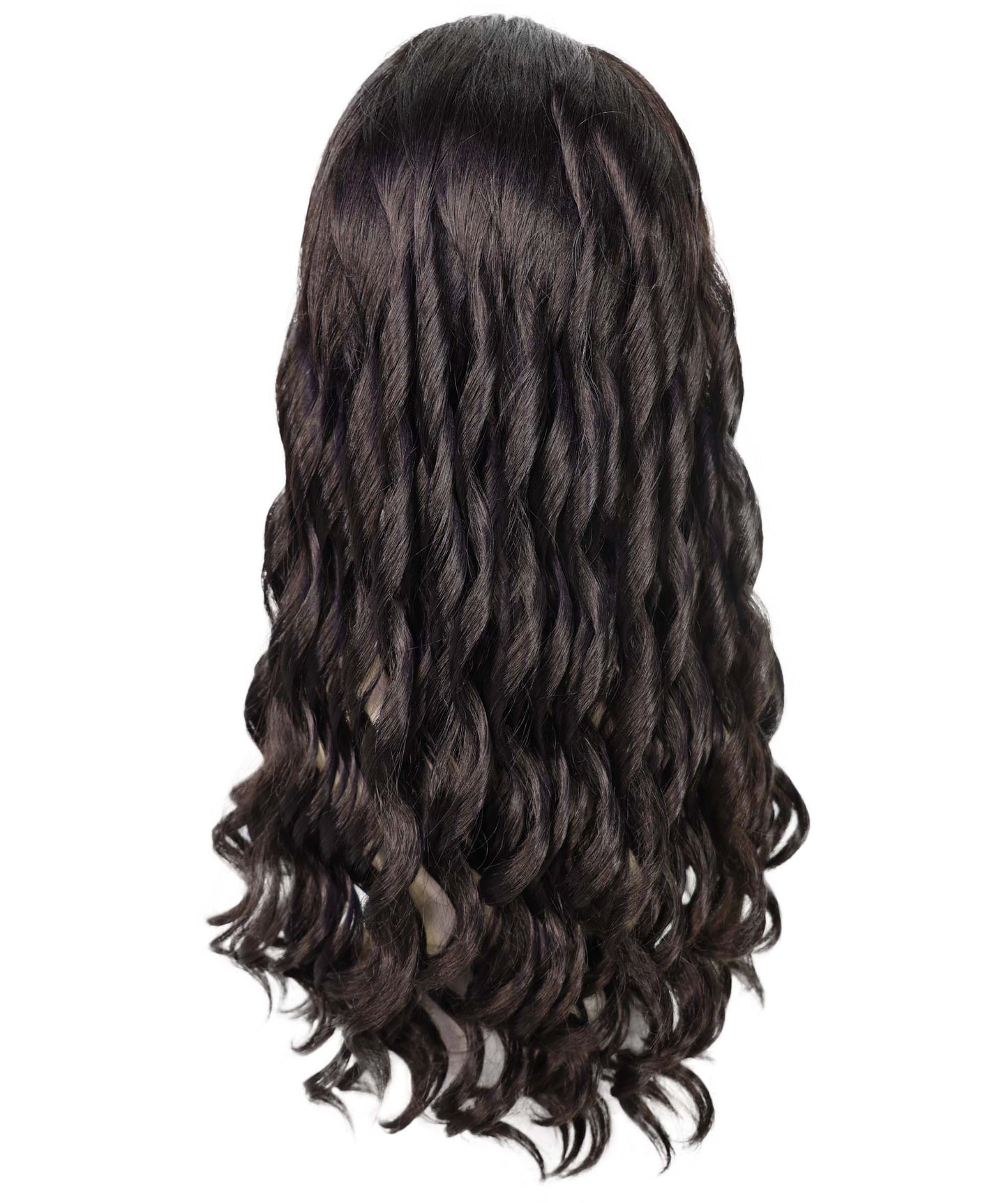 Wigs2you H-6895 大人女性用アラニス・セレブ風23インチロングダークブラウンウェーブウィッグ｜ハロウィン・コスプレウィッグ｜難燃性合成繊維