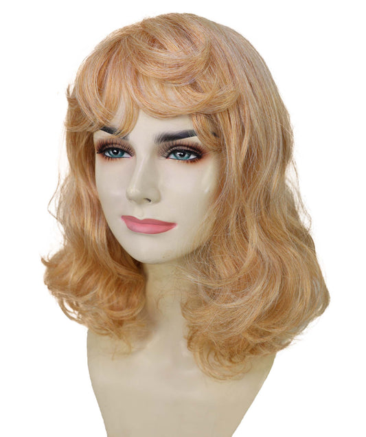 Wigs2you H-6896 大人女性用 カイリーブロンド ミディアム丈 ウェーブウィッグ ハロウィン・コスプレウィッグ 難燃性合成繊維