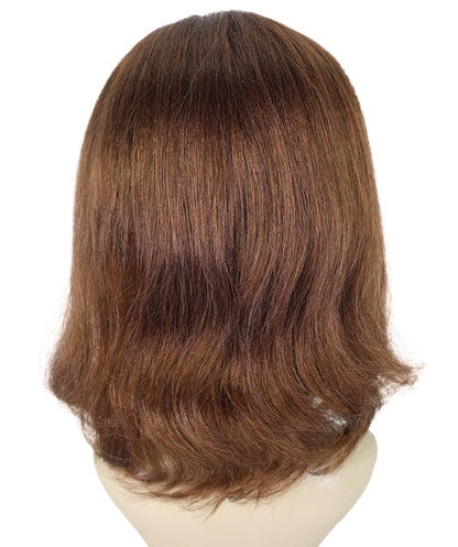 Wigs2you H-6897 大人女性用 ミディアムレングス ストレート ブラウン ウィッグ（前髪付き）｜医療用フルウィッグ｜難燃性合成繊維