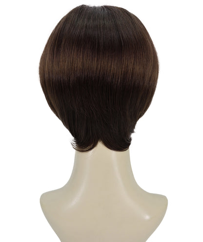 Wigs2you H-6898 大人女性用 9インチ ショート ダークブラウン ピクシーカットウィッグ｜医療用フルウィッグ｜難燃性合成繊維