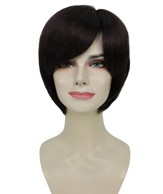 Wigs2you H-6899 大人女性用 ブラック 11インチ ショート レイヤードウィッグ｜医療用フルウィッグ｜難燃性合成繊維