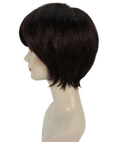 Wigs2you H-6899 大人女性用 ブラック 11インチ ショート レイヤードウィッグ｜医療用フルウィッグ｜難燃性合成繊維