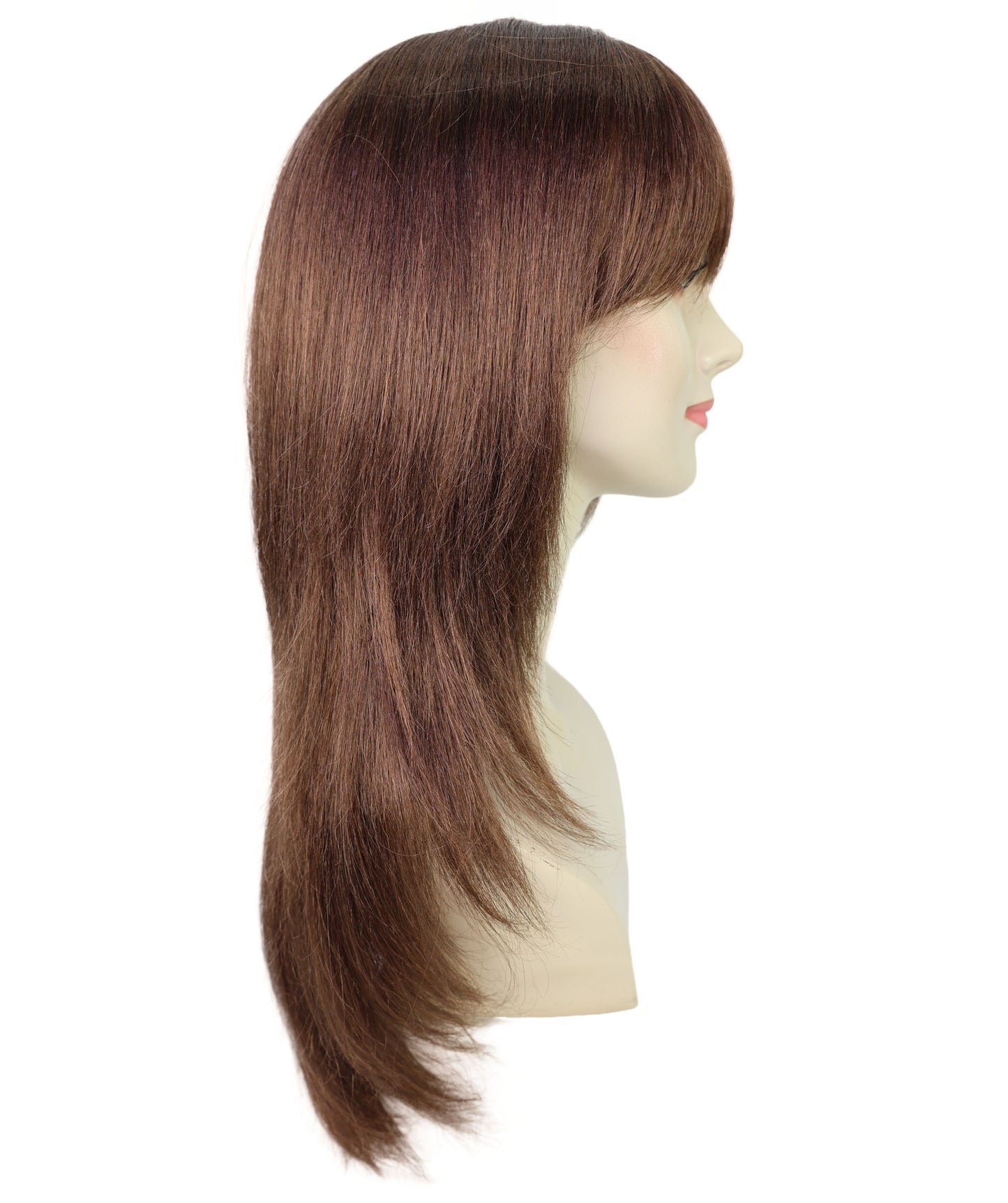 Wigs2you H-6900 大人用 Genki Fashion 18インチ ブラウン スイートスタイル ロングウィッグ（前髪付き）| 普段使いにもコスプレにも| 難燃性合成繊維