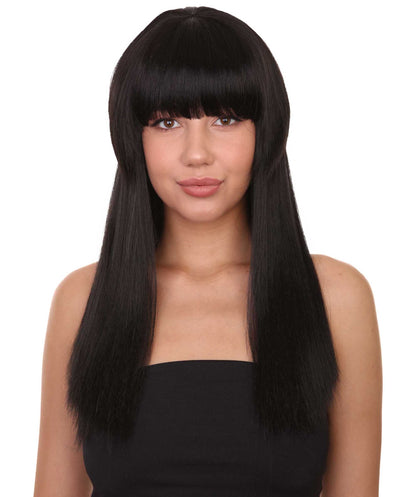 Wigs2you ハロウィンパーティープレミアムレディース H-1818 華やかに見えるエルヴィラ ブラックヴァンパイアウィッグ