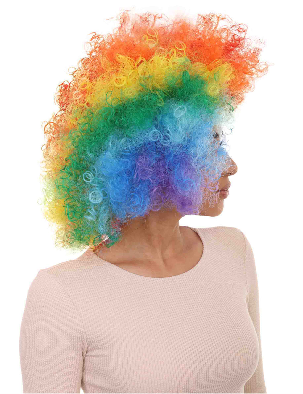 Wigs2you ハロウィンパーティープレミアムレディース H-549 レインボー "Afro Clown" ウィッグ
