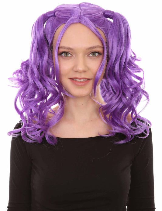 Wigs2you ハロウィンパーティー プレミアム レディース H-747 ドリー ピグテール ウィッグ ライラック色