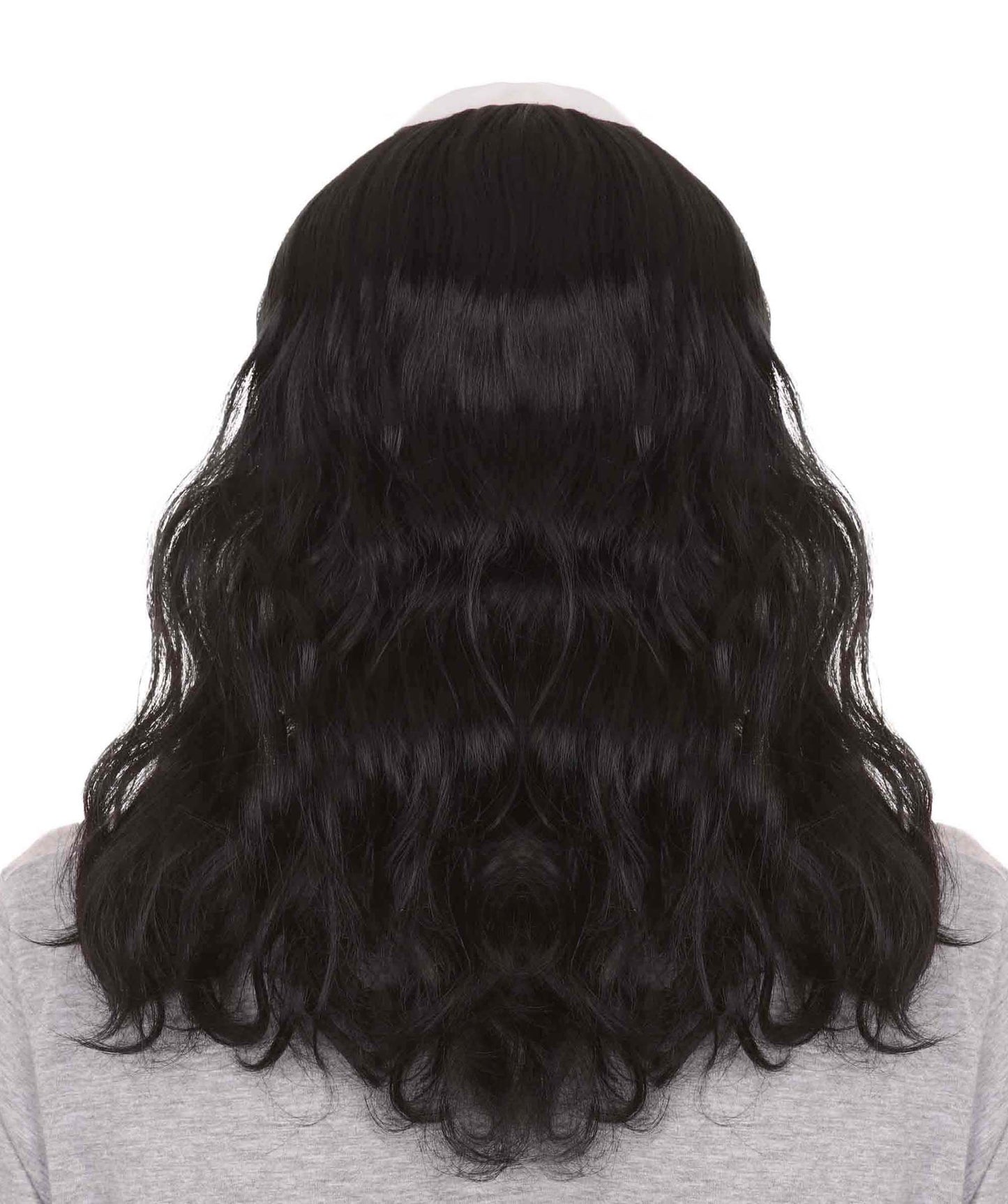 Wigs2you ハロウィンパーティープレミアムメンズ H-2128 ベン・フランクリン バルドロングブラックウィッグ 自然な見た目 完璧なウィッグの選び方
