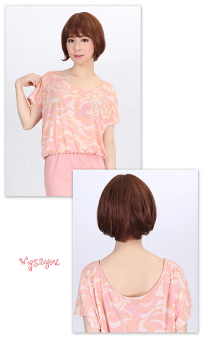 Wigs2you HH-164 医療用ウィッグ/簡単装着/医療用/フルウィッグ/人毛100%/ショート/ストレート/高品質/ナチュラル/ウィッグ/人毛ウィッグ/ウィッグ専門店/女装/ウェディング/ウィッグ