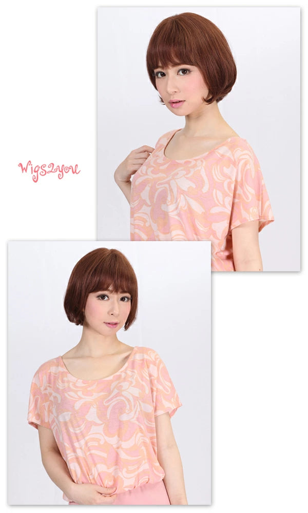 Wigs2you HH-164 医療用ウィッグ/簡単装着/医療用/フルウィッグ/人毛100%/ショート/ストレート/高品質/ナチュラル/ウィッグ/人毛ウィッグ/ウィッグ専門店/女装/ウェディング/ウィッグ