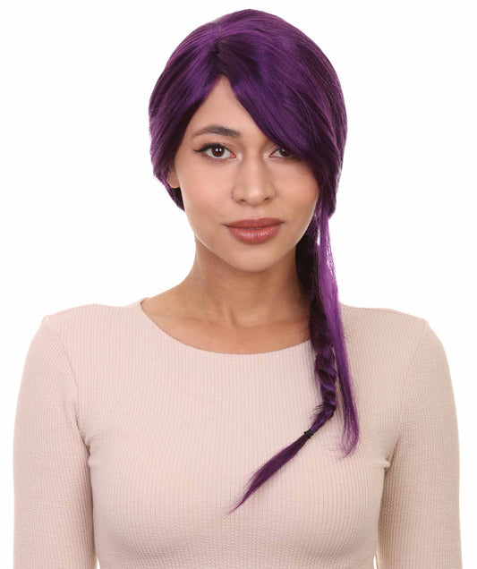 Wigs2you ハロウィン パーティー プレミアム レディース H-1172 とても快適なバイオレット編み込みウィッグ