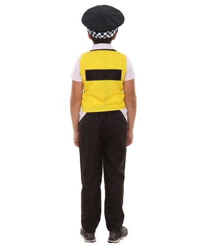 子供用 JCO-122(Kids) 警察官 コスチューム イエロー＆ブラック コスプレ コスチューム