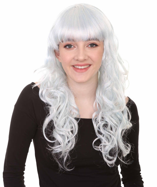 Wigs2you ハロウィンパーティープレミアム H-841 バットマン 女性ジョーカーウィッグ スカイブルー色