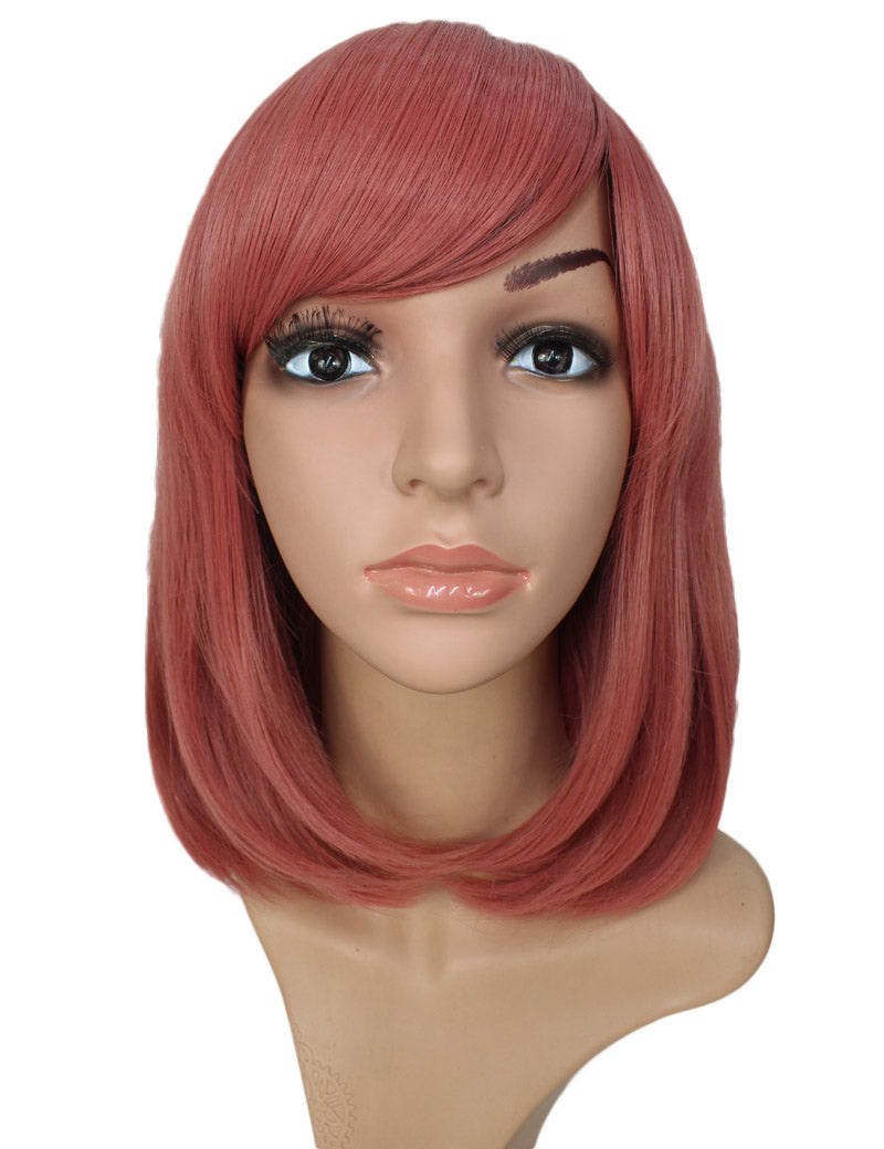 Wigs2You ミディアムストレートウィッグ サイドバング付き フルウィッグ 耐熱ファイバー製 コスプレ・イベント用 - サンディブラウン C-069