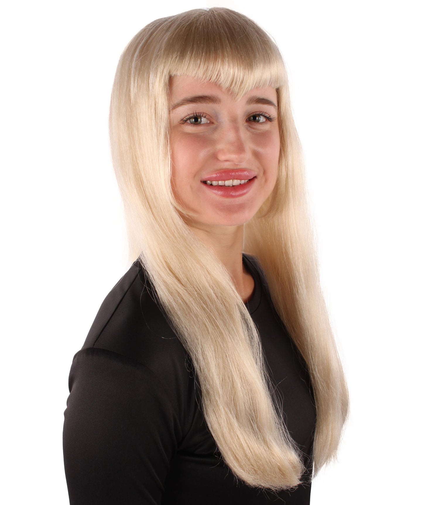 ハロウィンパーティープレミアム レディース H-5335 ロング ブロンド コスプレウィッグ