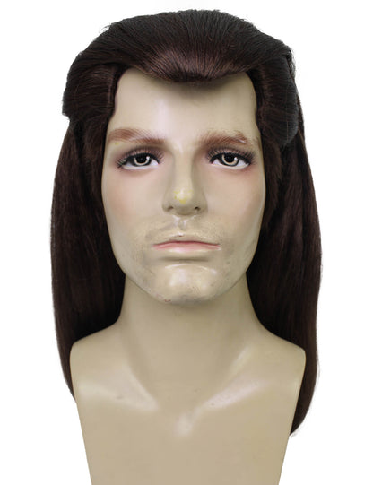 ハロウィンパーティー プレミアム 大人用 男性の「Gareth Bale」の茶色のウィッグ H-5698
