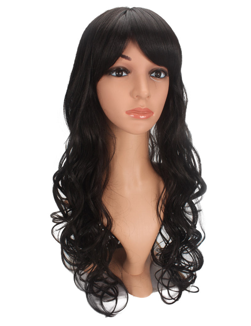 耐熱商品 ロングウィッグ ナチュラルウェーブで女の子らしいスタイルに 74cmで超ロング！ ウィッグネット付き W-519