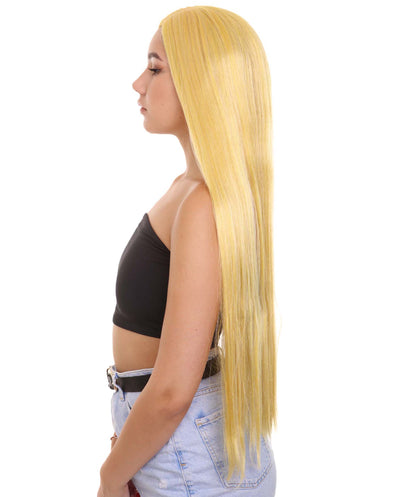 ハロウィンパーティープレミアム H-5253 女性用ロングレングスブロンドセレブリティウィッグ ブロンド