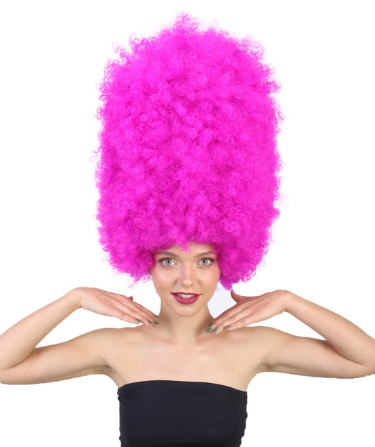 Wigs2youハロウィンパーティープレミアムレディースH-2009 着けやすい 非常に快適 スーパーサイズジャンボネオンフューシャアフロウィッグ
