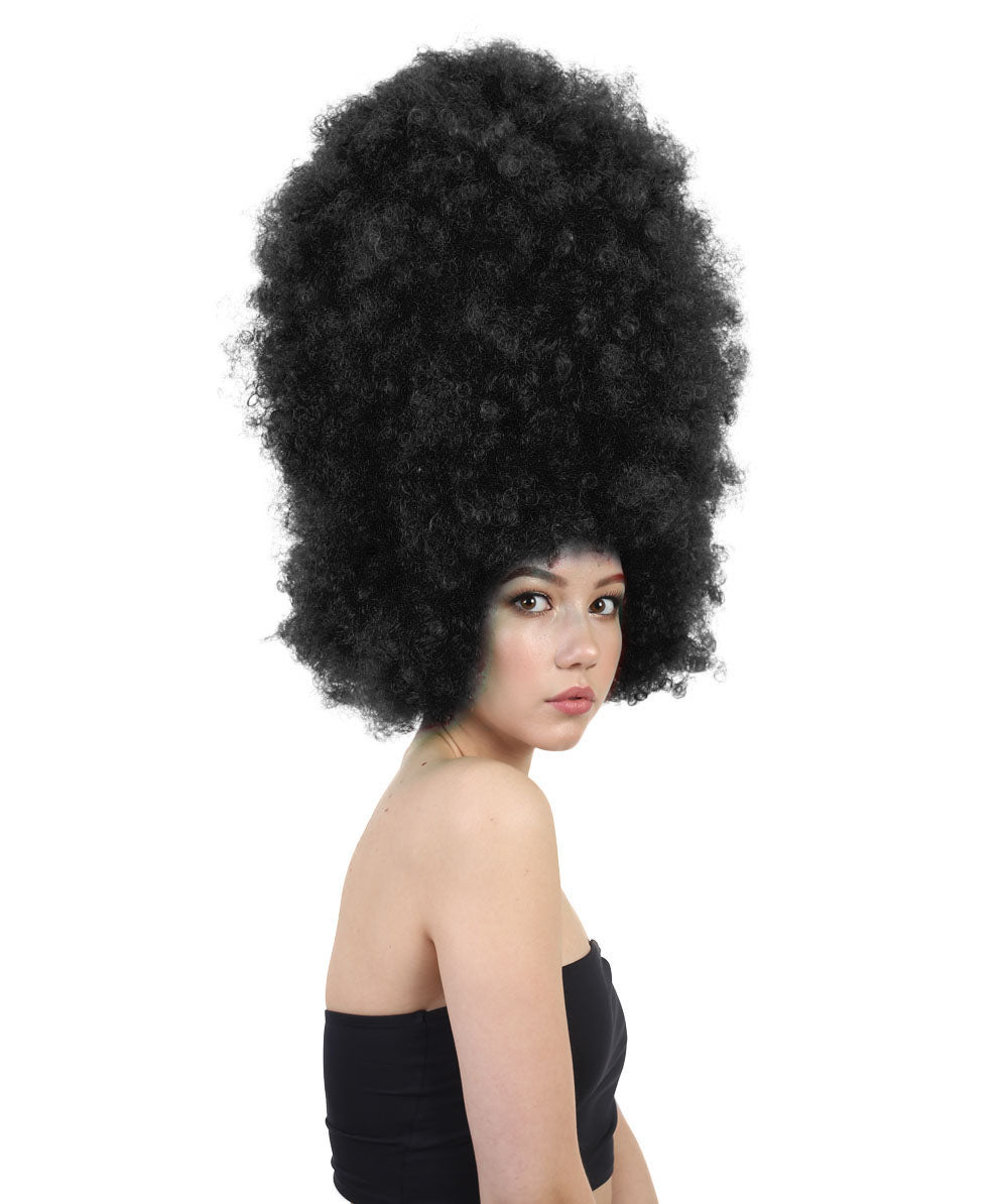 Wigs2you.com レディース ウィッグ ブラック 超特大アフロ ハロウィン・仮装・パーティー用 合成繊維 耐熱仕様 ボリューム満点 H-2019