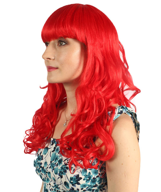 Wigs2you ハロウィンパーティープレミアム H-810 バットマン 女性ジョーカーウィッグ レッドカラー