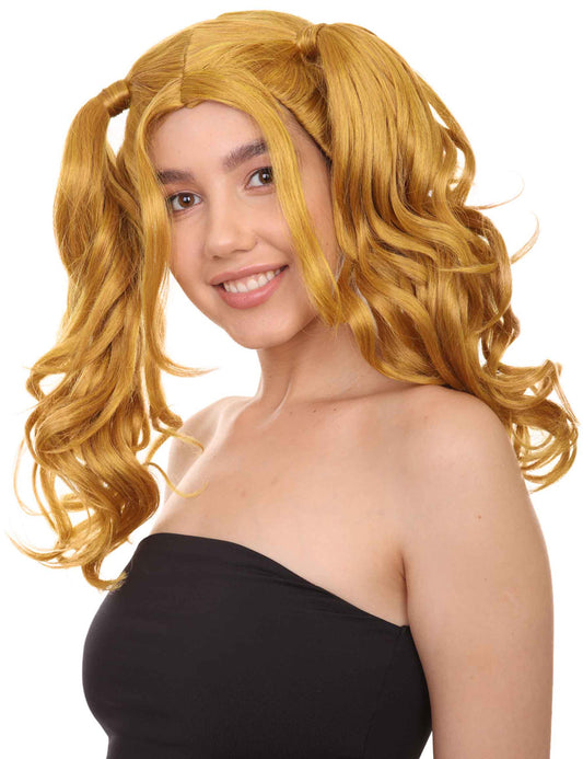 Wigs2you ハロウィンパーティー プレミアム レディース H-765 ドリー ピグテール ウィッグ ゴールドカラー