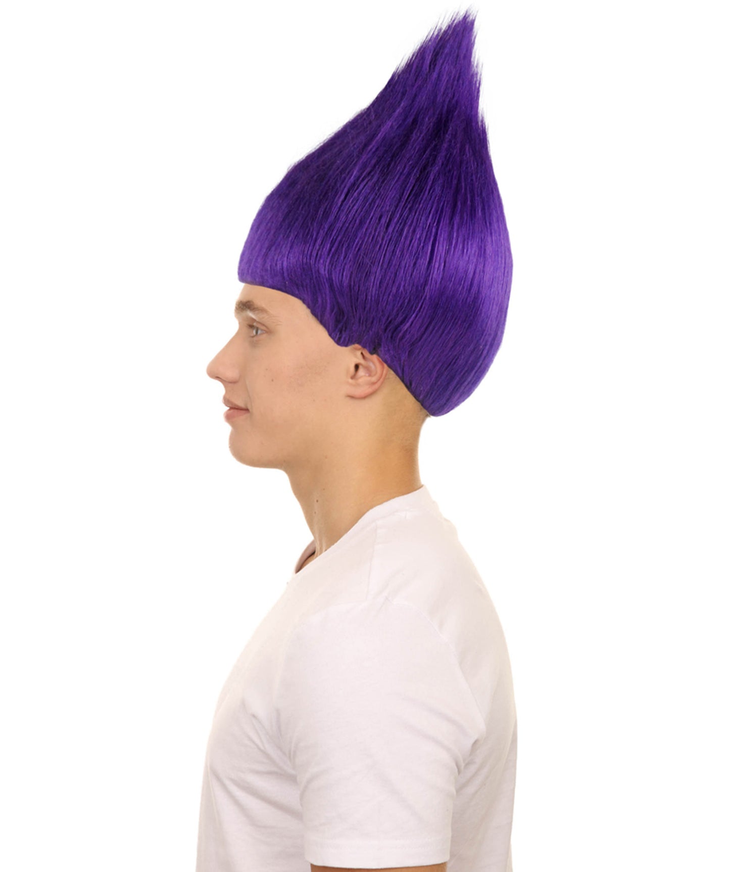 Wigs2you ハロウィン パーティー プレミアム メンズ H-623 トロールズ ウィッグ パープル色
