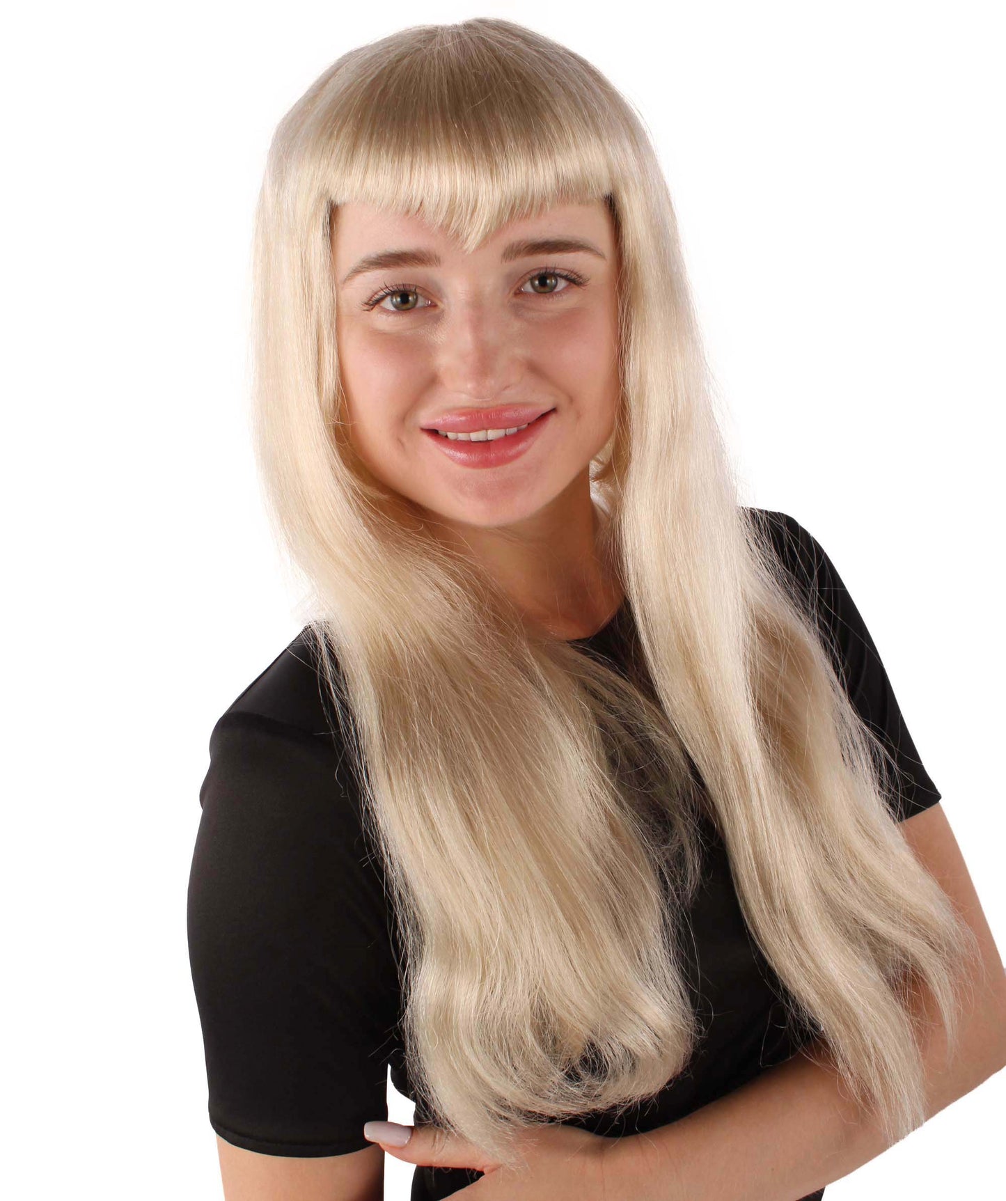 ハロウィンパーティープレミアム レディース H-5335 ロング ブロンド コスプレウィッグ