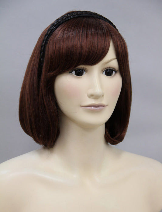 レディースファッション W-8213 ダーケストブラウン ヘアアクセサリー 合成繊維