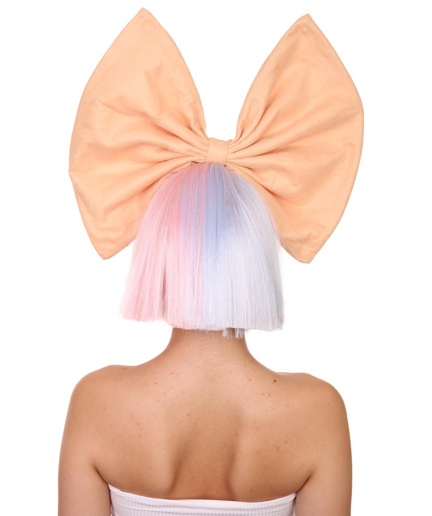 ハロウィンパーティープレミアムレディ H-5442 ショートレングス ハロウィンツートーングループシンガーウィッグ マルチカラー