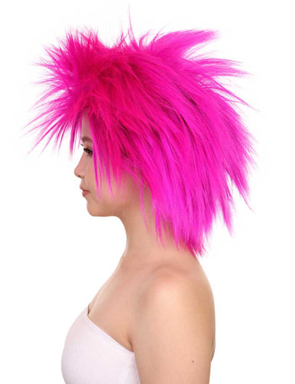 Wigs2you ハロウィンパーティープレミアムレディース H-1694 着け心地が良い とても快適 ファンキーパンク ネオンフューシャウィッグ