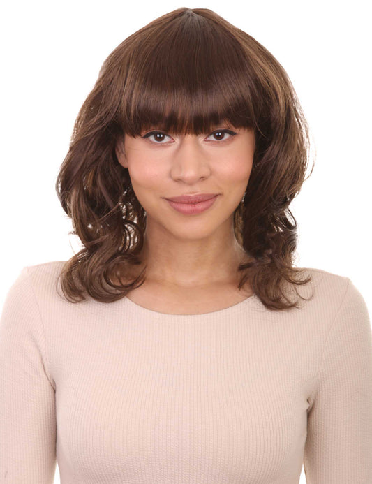 Wigs2you ハロウィンパーティープレミアムレディース H-548 ウェービーブラウン "Chic" ウィッグ