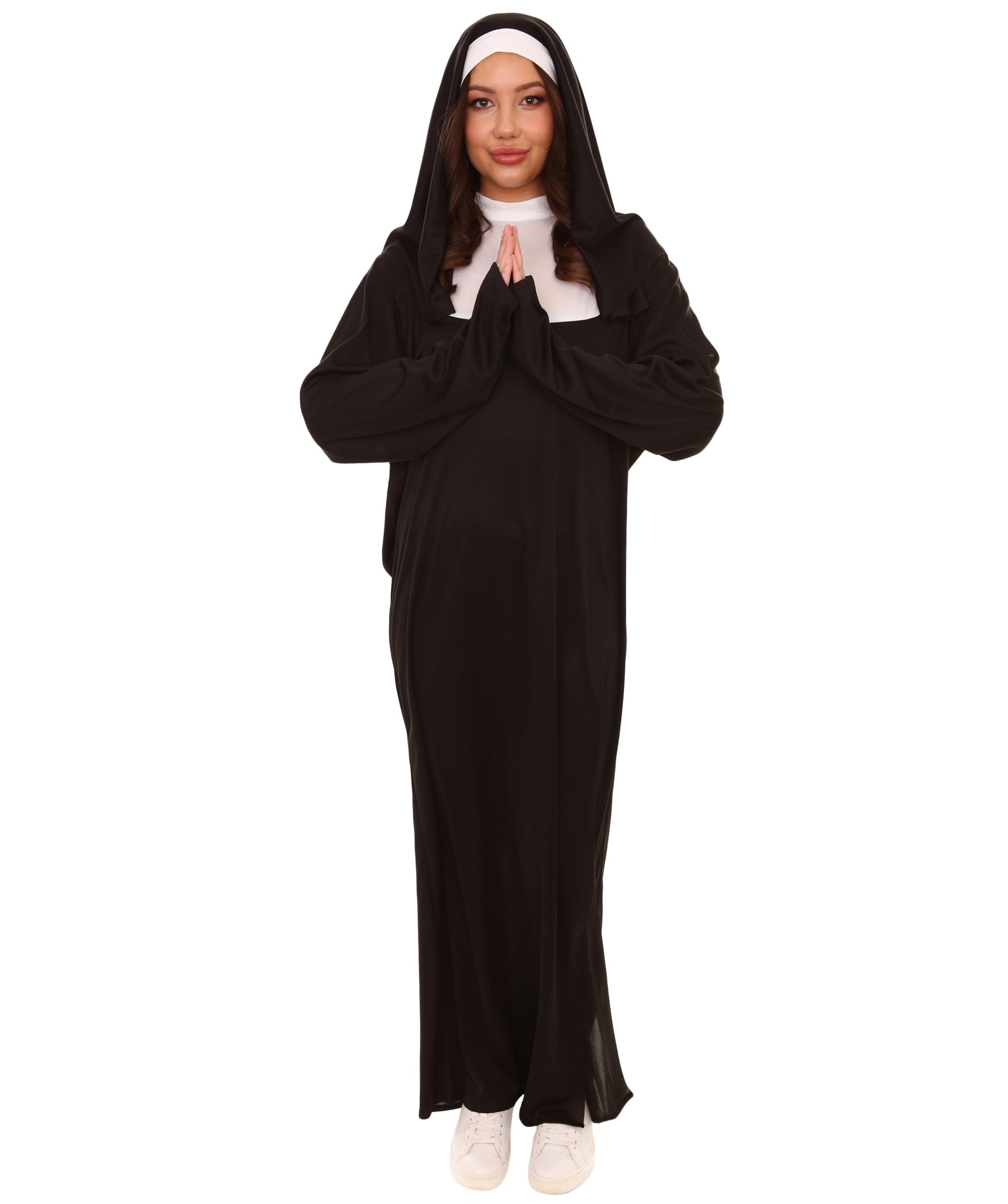 女性用 JCO-395 修道女の服コスチューム ブラック ハロウィンコスチューム