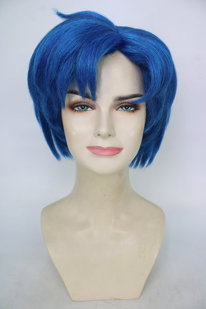 レディース H-5957 日本のアニメ ガーディアン キャラクター ブルー ウィッグ パーティーとコスプレに最適 難燃性合成ファイバー