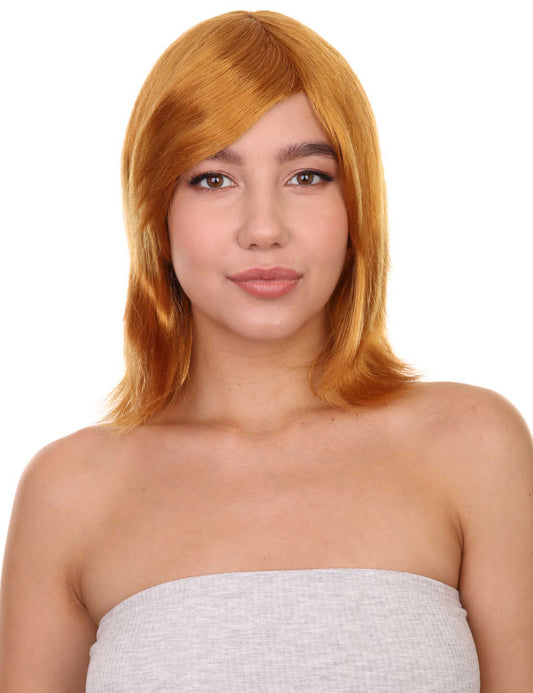 Wigs2you ハロウィン パーティー プレミアム H-1421 簡単に着用でき 快適なフィット感の女性ショート ゴールデン ブラウン ウィッグ