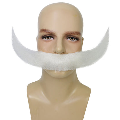 Wigs2you MU-033 大人用 メンズ 三日月型 アニメ風 海賊風 白ひげ | ノベルティ つけひげ | 大人用コスチュームアクセサリー