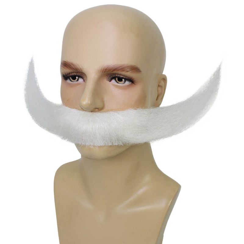 Wigs2you MU-033 大人用 メンズ 三日月型 アニメ風 海賊風 白ひげ | ノベルティ つけひげ | 大人用コスチュームアクセサリー