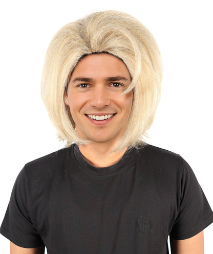 Wigs2you H-7026 大人用メンズ ブロンド スパイキーウィッグ | 大胆な格闘技風ヘアスタイル | 難燃性合成繊維