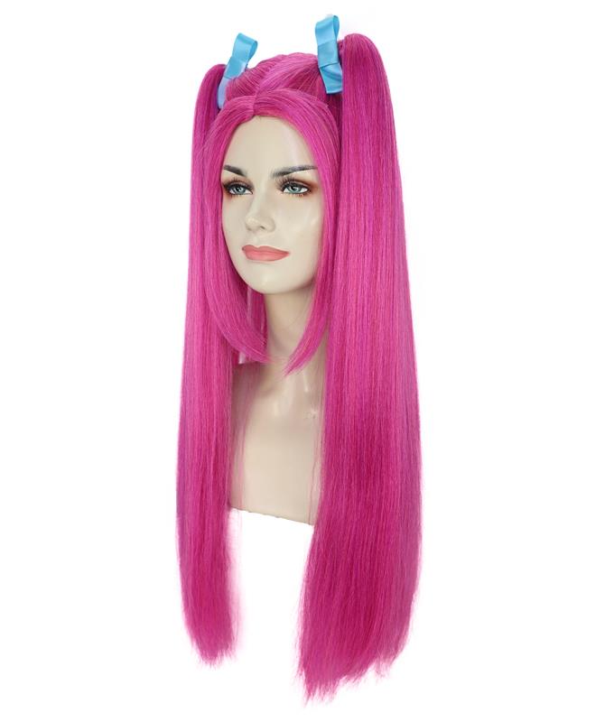 Wigs2you H-6942-PK 大人用 レディース K-pop デーモンハンター ウィッグ ロング ストレート マルチカラー ウィッグ | ハロウィンウィッグ | 未来的なポップスター戦士風