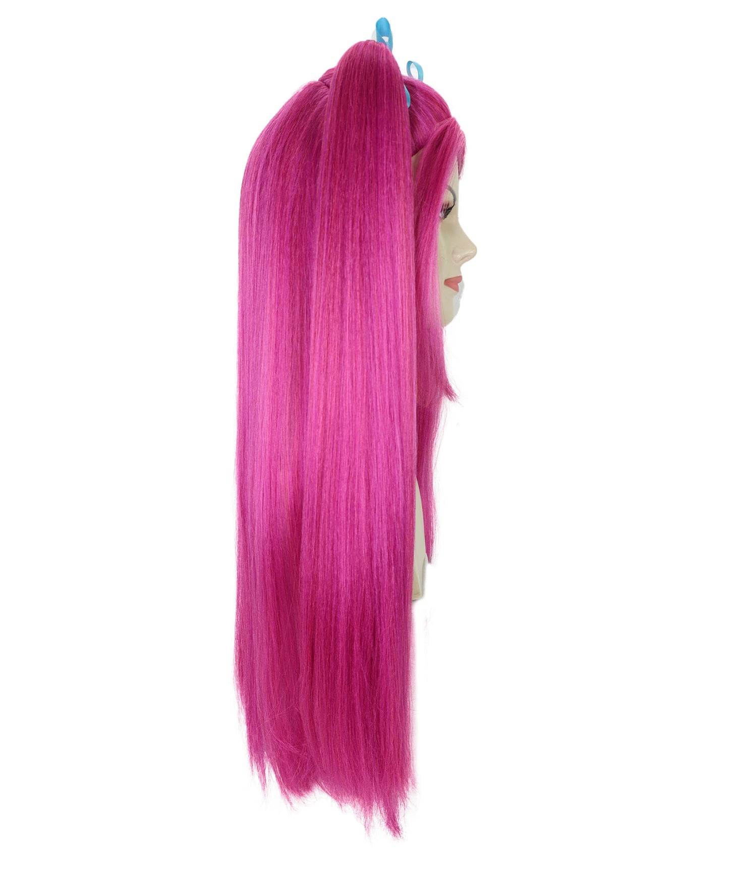 Wigs2you H-6942-PK 大人用 レディース K-pop デーモンハンター ウィッグ ロング ストレート マルチカラー ウィッグ | ハロウィンウィッグ | 未来的なポップスター戦士風
